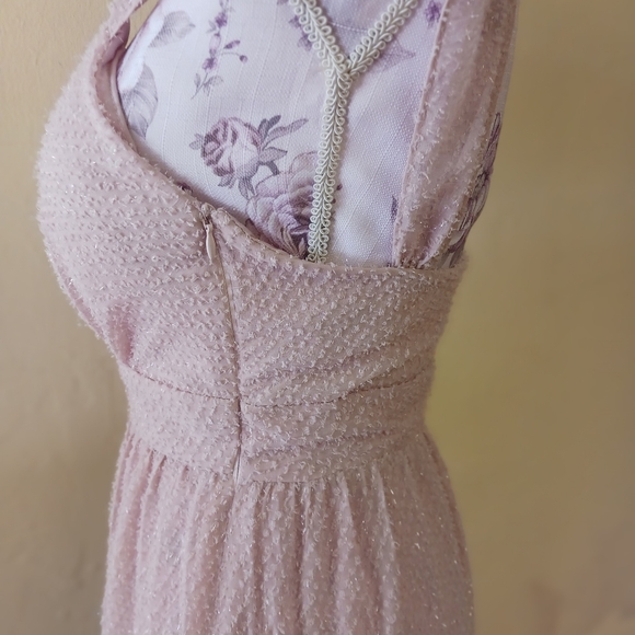 NWT new Majeste dress long maxi evening gown highlight pink chiffon - Picture 8 of 14